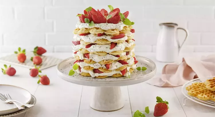 Rezept für eine Waffeltorte