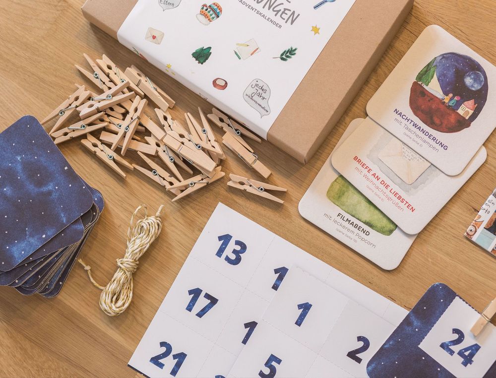 Geschenkte Erinnerung - nachhaltiger Adventskalender
