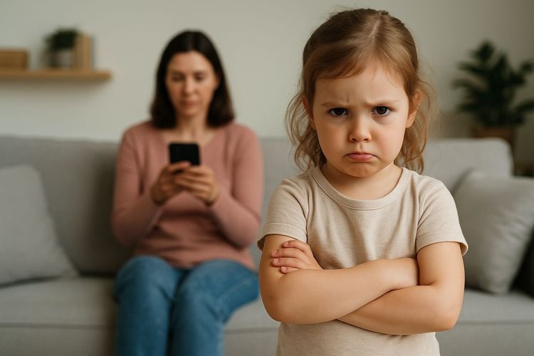 Wenn Eltern ständig am Handy sind: Wie digitale Ablenkung Kindern schadet