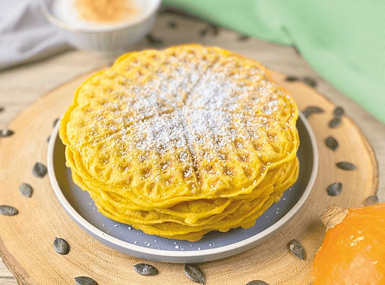 Kürbiswaffeln