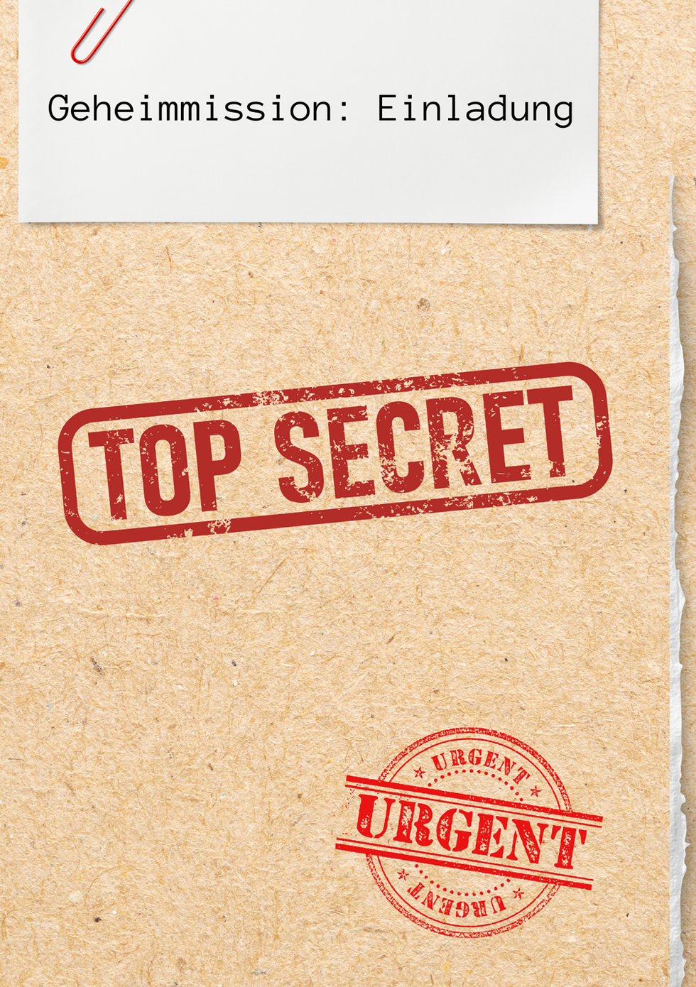 Einladungskarte Detektiv 1