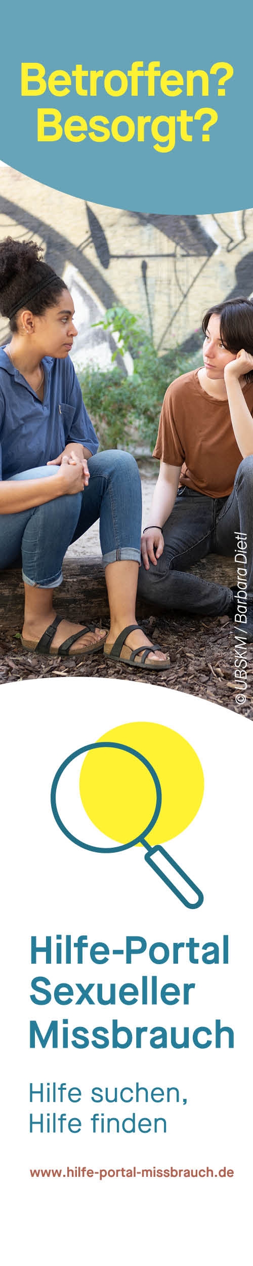 Hilfe bei sexueller Gewalt Banner hochformat
